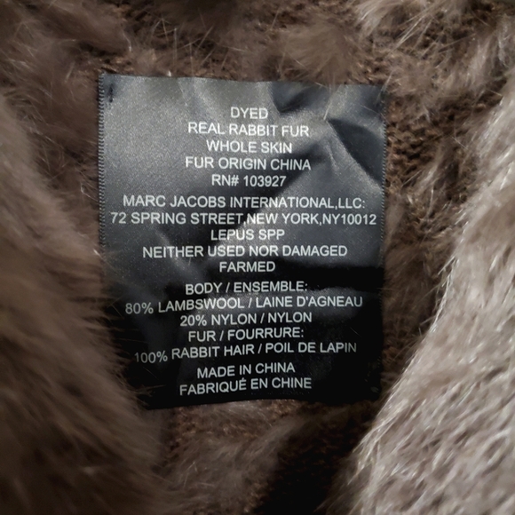 Marc Jacobs - Rabbit Fur Vest - Size L *Please Read* - Picture 3 of 11